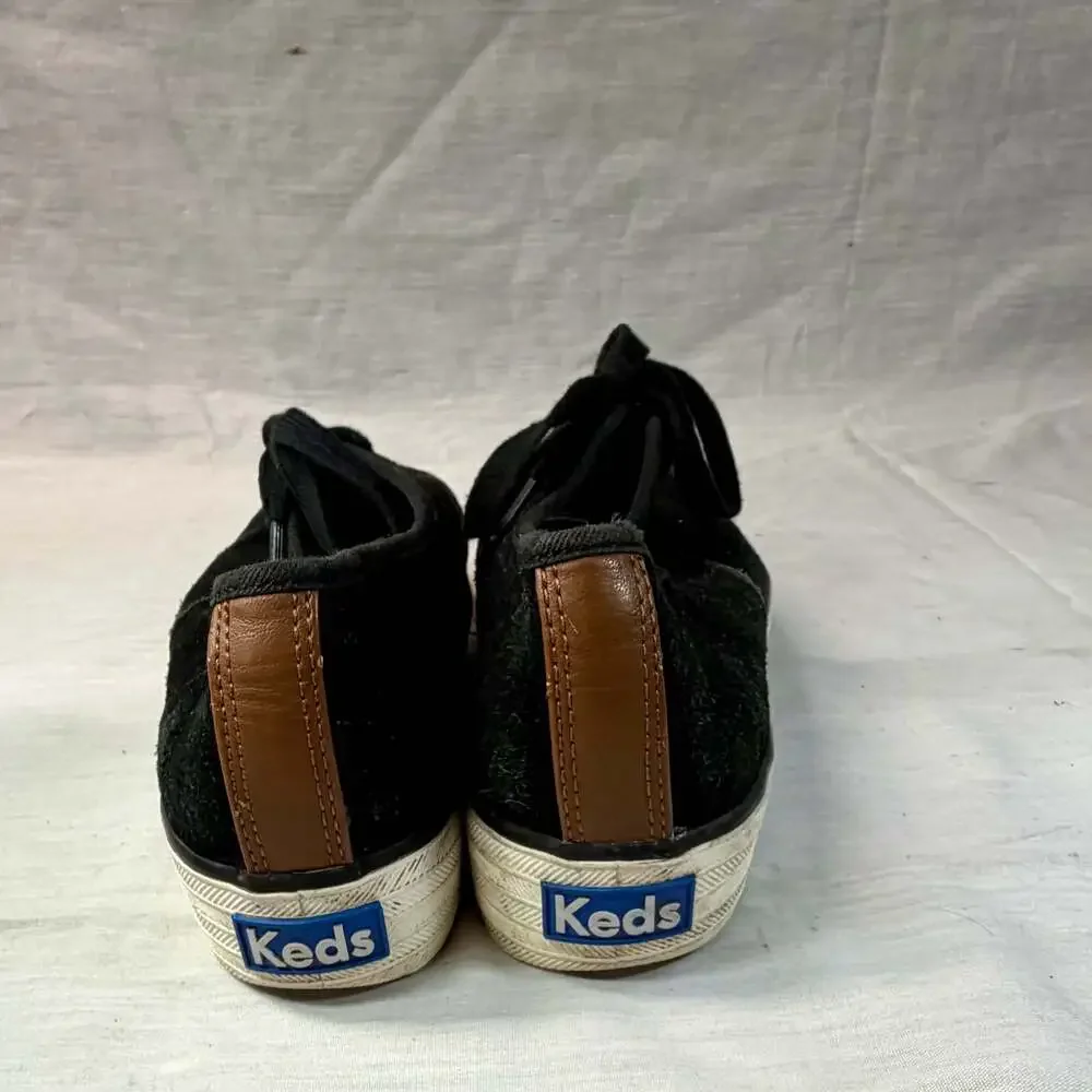 Keds Triple Cvo Festival Black Suede Platform Sneaker Size 8.5